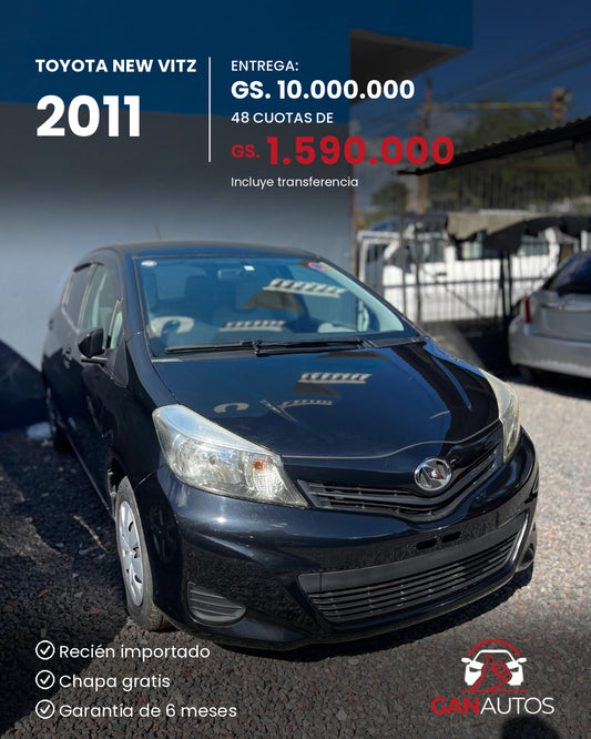 TOYOTA NEW VITZ 2011 - entrega y cuota a 48 meses