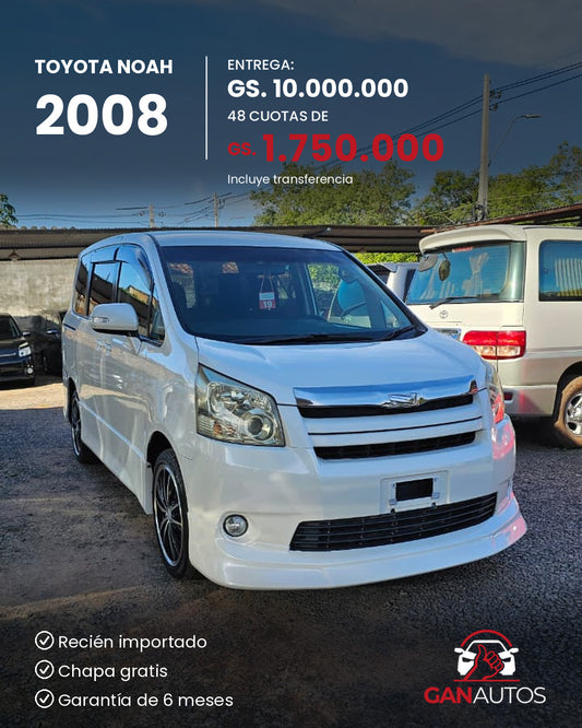TOYOTA NOAH 2008 - entrega y cuota a 48 meses