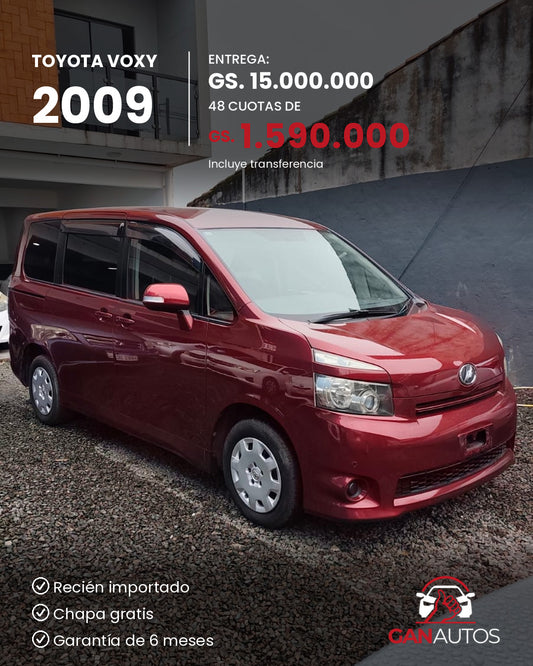 TOYOTA VOXY 2009 - entrega y cuota a 48 meses