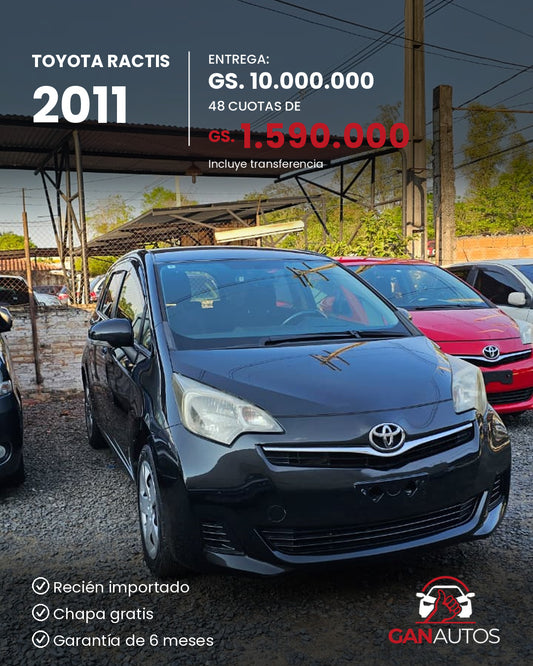 TOYOTA RACTIS 2011 - entrega y cuota a 48 meses