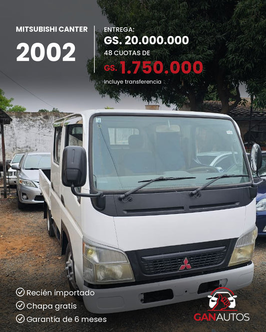 MITSUBISHI CANTER 2002 - entrega y cuota a 48 meses